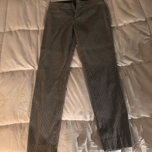 Black and white zigzag slacks